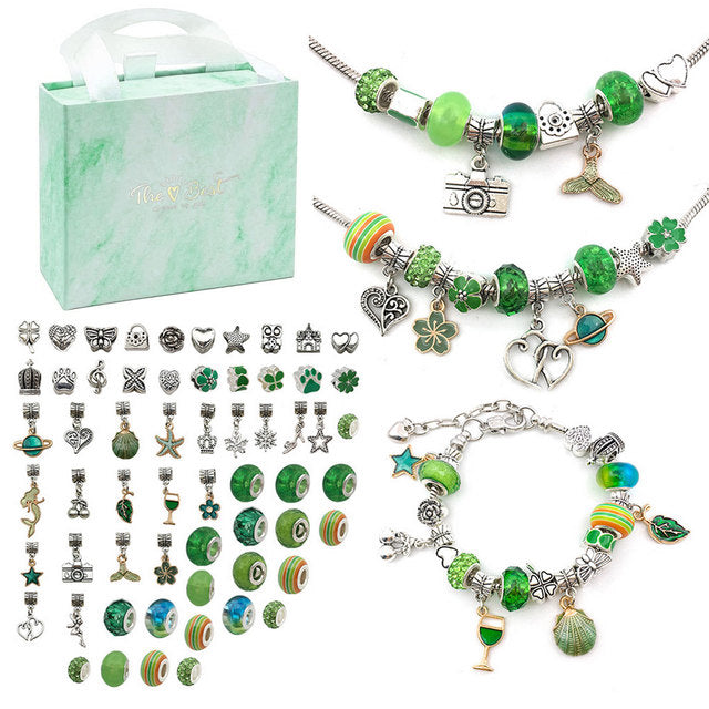 64 or 112 PCS DIY Christmas Jewelry Charm Kit Charm