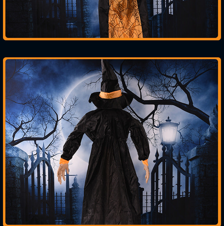 Halloween Voice Activated Horror Electric Witch Outdoor Decorations