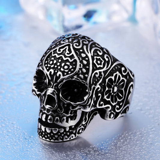 Trendy Hip Hop Men's Skull Ring