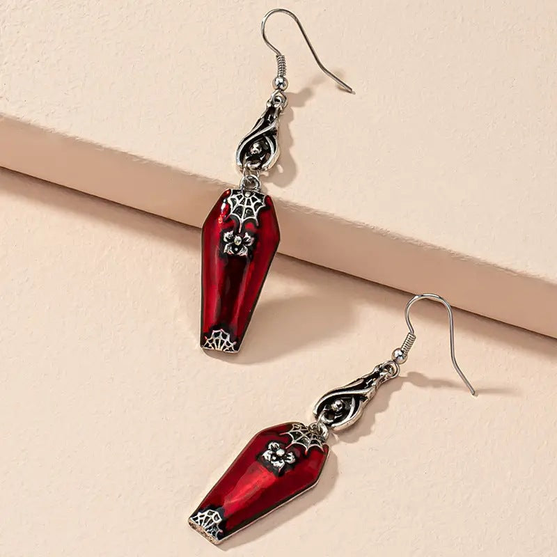 Halloween Style Earrings - Retro Red Earrings