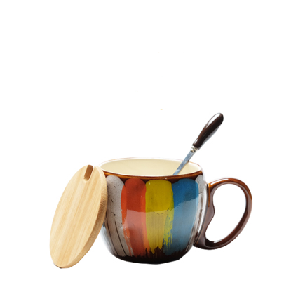 Artisan Hand-Painted Ceramic Coffee or Tea Cups