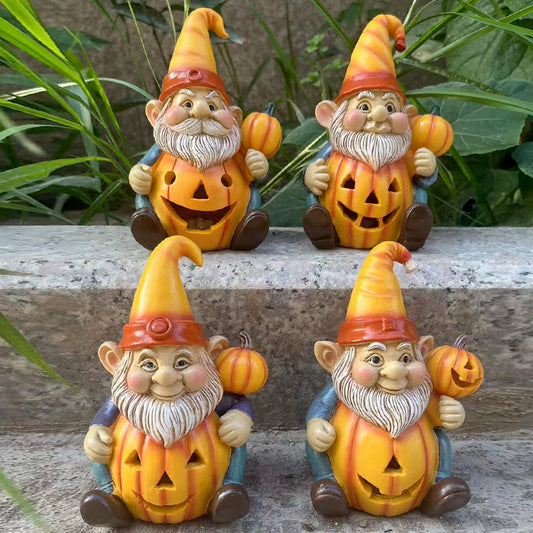 Pumpkin Gnomes Statues by Resin Crafts