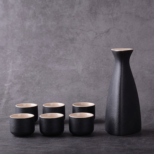 Japanese Vintage-Style Sakura Sake Sets