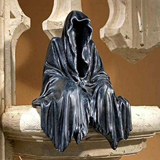 Gothic Reaper Sitting Statue