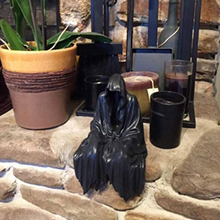 Gothic Reaper Sitting Statue