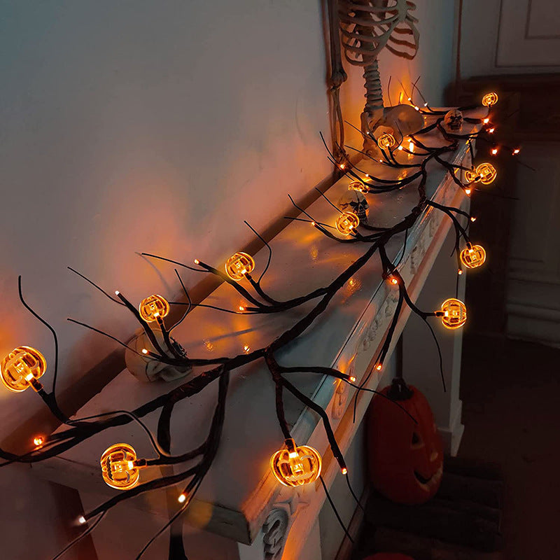 Halloween LED Willow Vine String Light -- Perfect For Decorating And Parties!