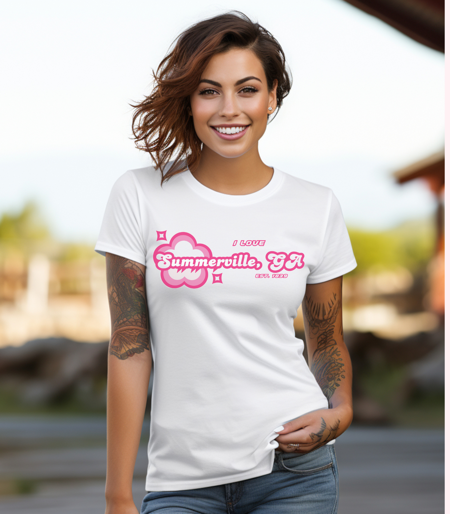 I Love Summerville, GA - Ladies T-Shirt