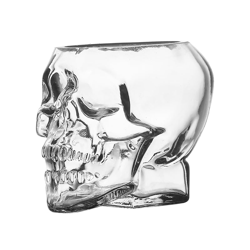 Clear Skull Drinking Glass - Creepy Chic!