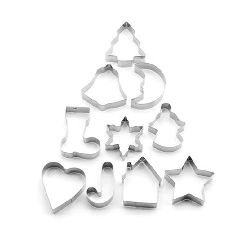 Christmas Cookie Cutters - Collection of 10