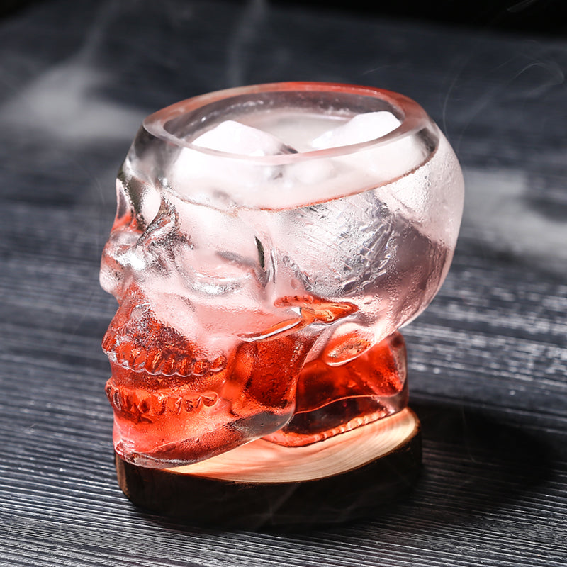 Clear Skull Drinking Glass - Creepy Chic!