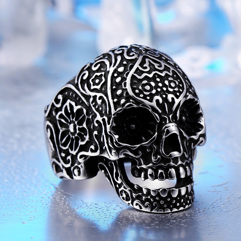 Trendy Hip Hop Men's Skull Ring