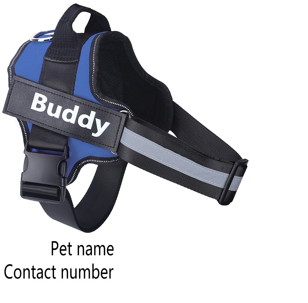 Personalized Dog Harness (NO PULL) Reflective Breathable Adjustable Pet Harness Vest