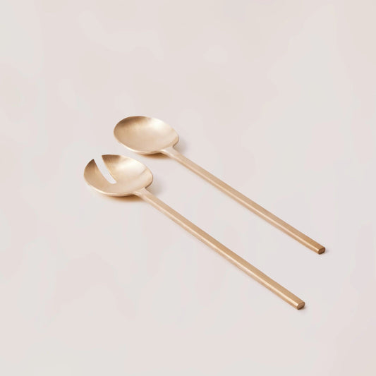 Golden Loop Salad Servers by Fleck