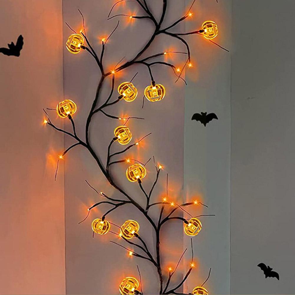 Halloween LED Willow Vine String Light -- Perfect For Decorating And Parties!