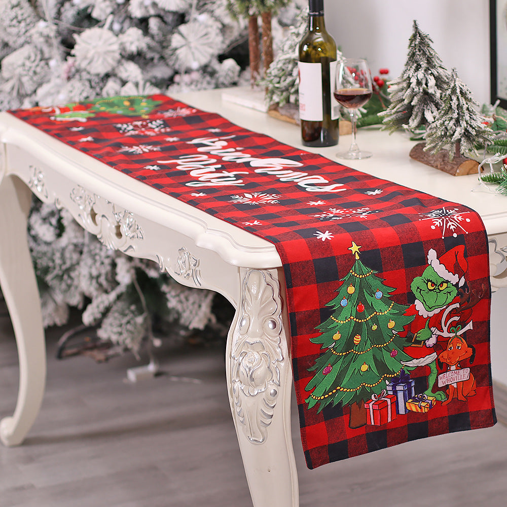 Grinch and Max Christmas Table Runners - Grinchmas Table Decorations