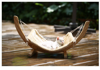 Wooden Cat Hammock -- The Ultimate Cat Bed