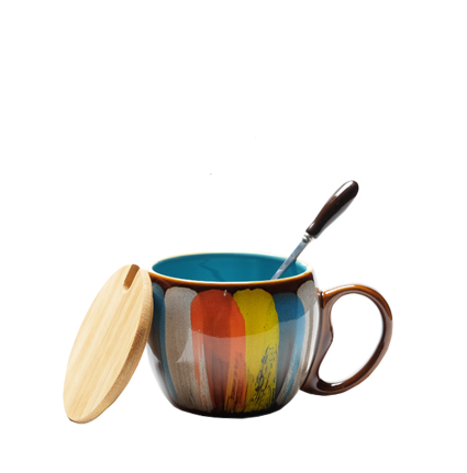 Artisan Hand-Painted Ceramic Coffee or Tea Cups