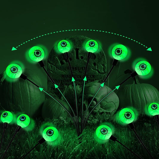 Solar-Powered Halloween Eyeball Lamp