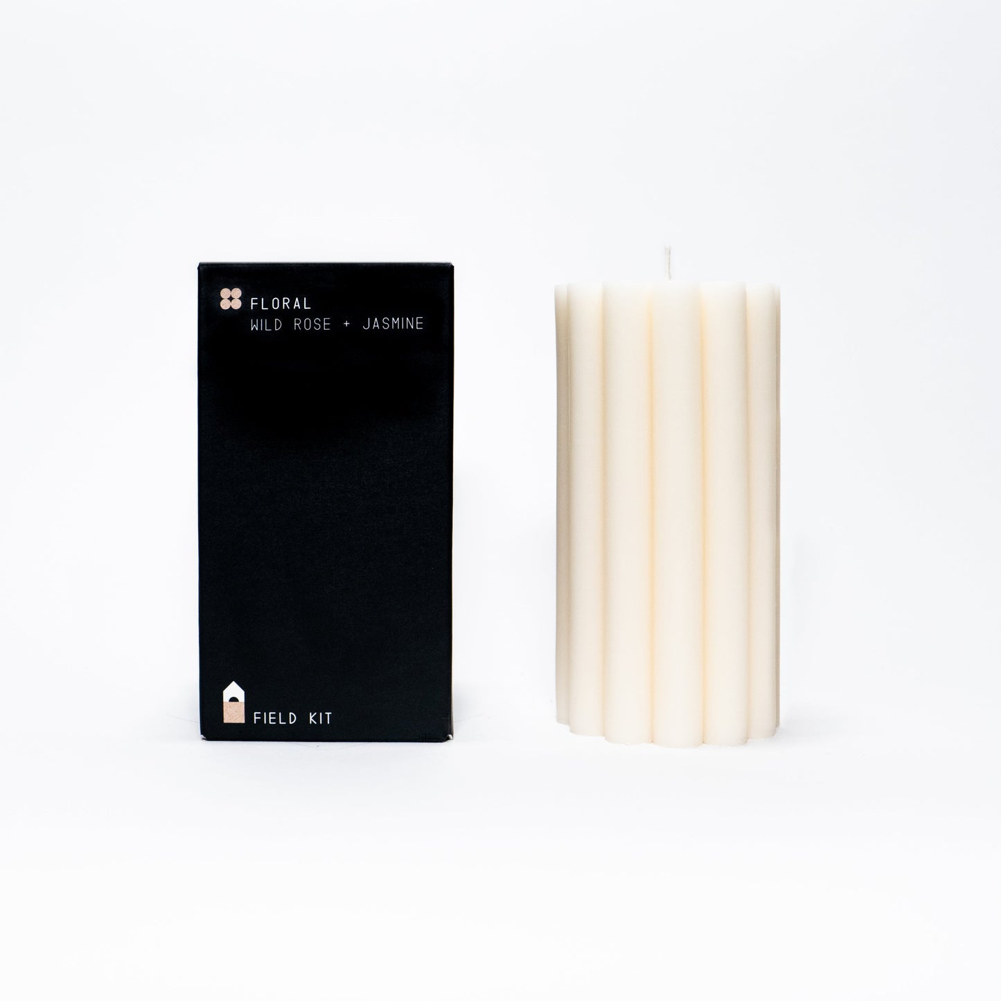 Floral Pillar Candle by AZMA STUDIO for Field Kit - Wild Rose, Jasmine and French Lavender