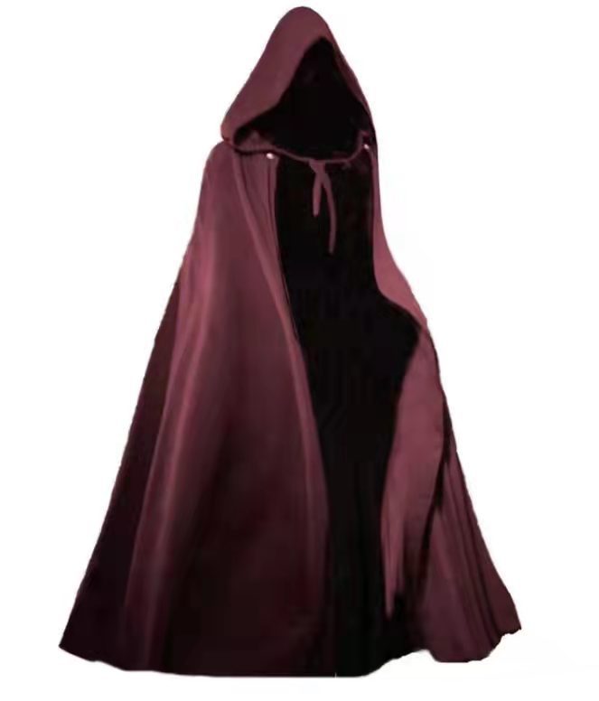 Unisex Furry Hooded Halloween Cloak - A Halloween Must-Have!