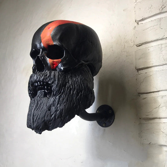 Ghost Head Skull -- Motorcycle Helmet Resin Hanging Decoration