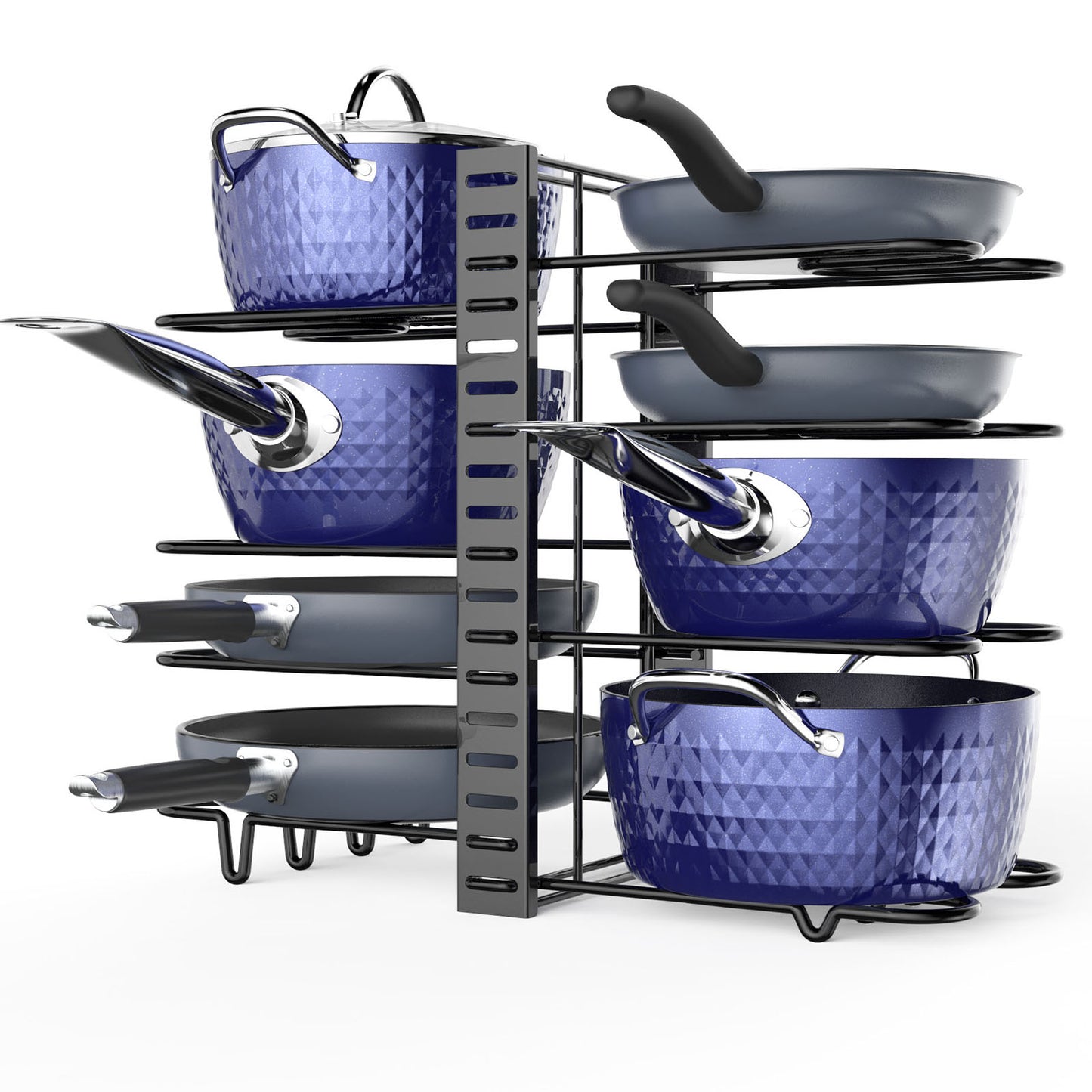 Rainbean Pot And Pan Racks, Adjustable Kitchen Organizer