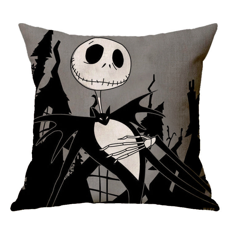 Linen Nightmare Before Christmas Halloween Pillow Covers