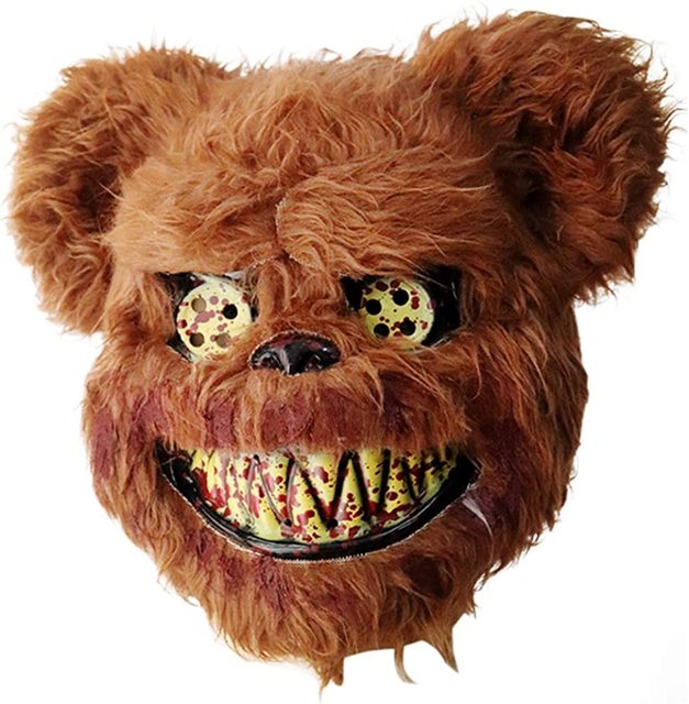 Halloween Horror Masks in Teddy Bear and Plush Rabbit