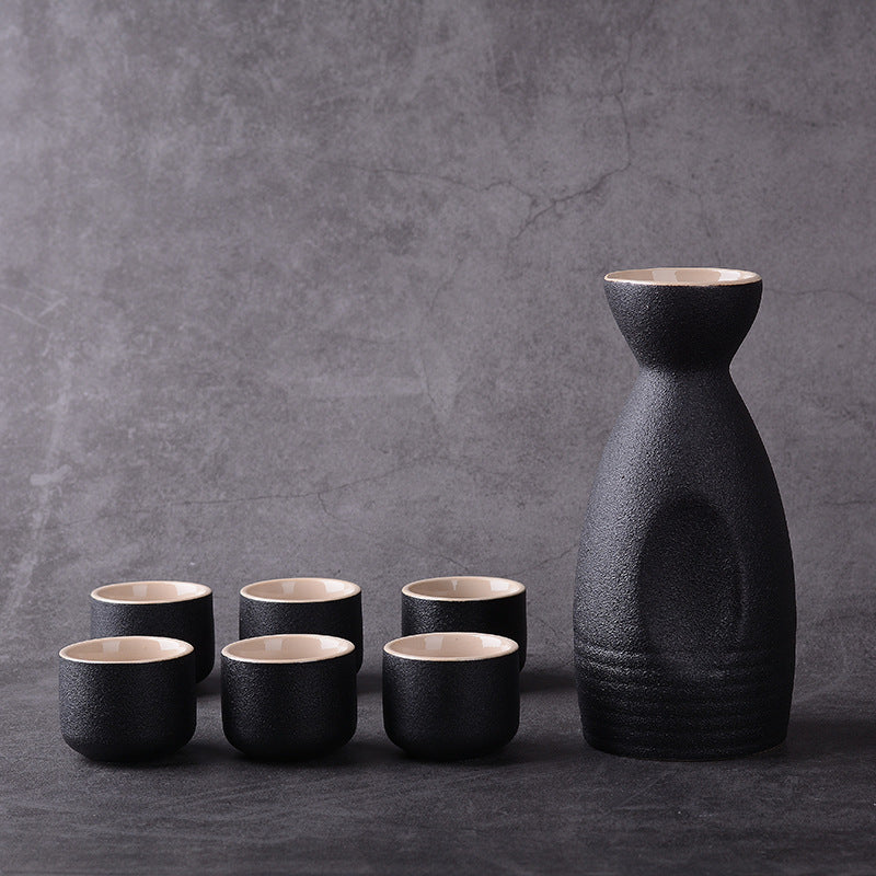 Japanese Vintage-Style Sakura Sake Sets