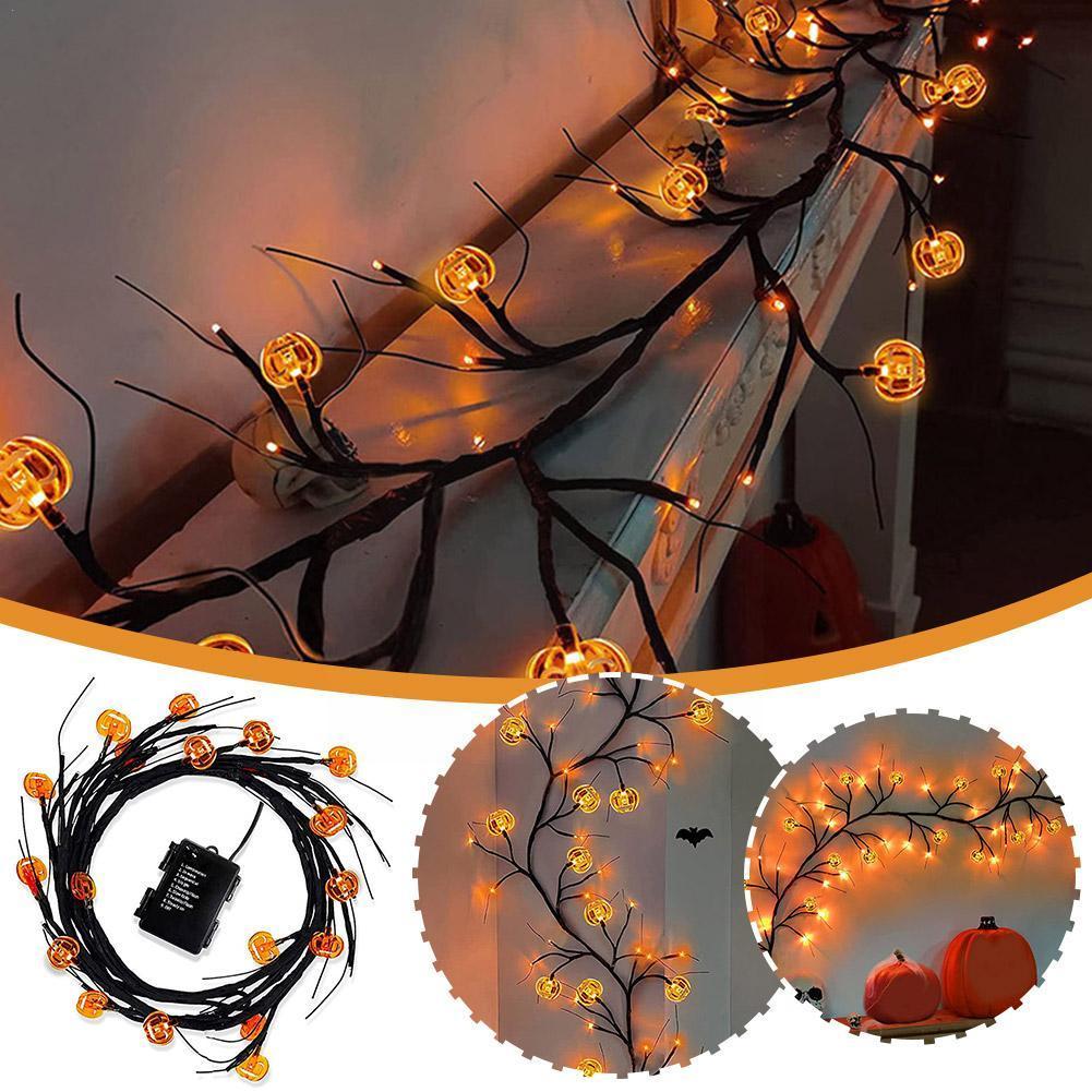 Halloween LED Willow Vine String Light -- Perfect For Decorating And Parties!