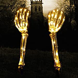 LED Luminous Skeleton Hands Yard Lights