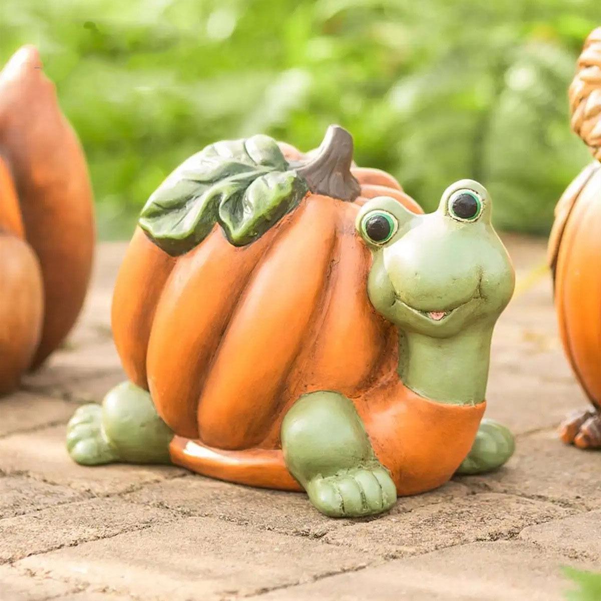 Fall Animal Character Pumpkins - Resin Crafts Home and Garden Decorations