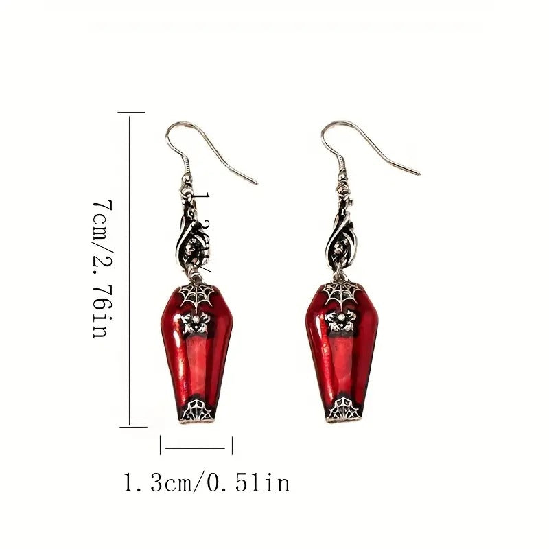 Halloween Style Earrings - Retro Red Earrings