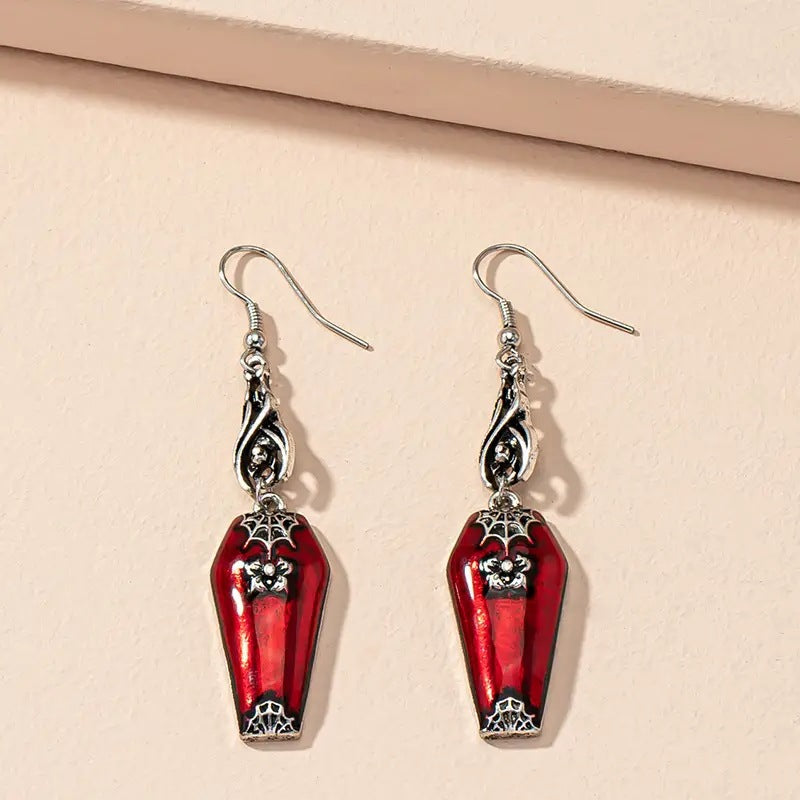 Halloween Style Earrings - Retro Red Earrings