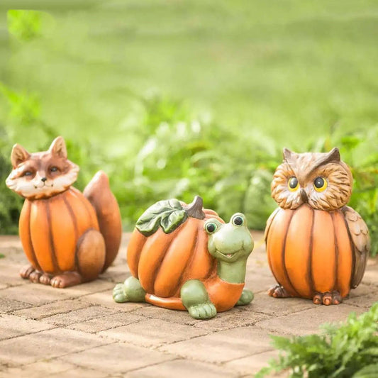 Fall Animal Character Pumpkins - Resin Crafts Home and Garden Decorations