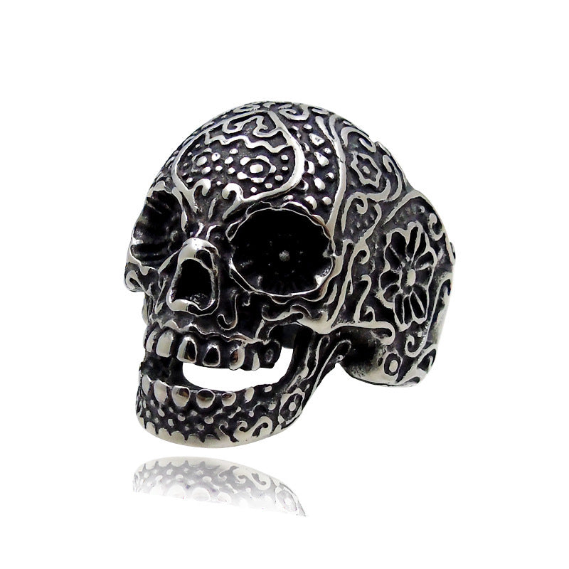 Trendy Hip Hop Men's Skull Ring