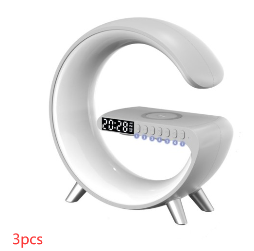 2023 New Intelligent G Shaped LED Lamp With Bluetooth Speaker and Wireless Charger -  Atmosphere Lamp App Control For Bedroom Home Decor