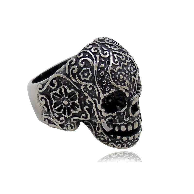 Trendy Hip Hop Men's Skull Ring