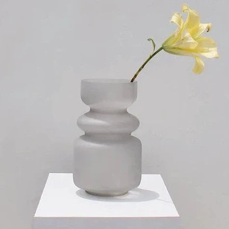 Elsa Vase - Frosted Grey - By Osmos Studio