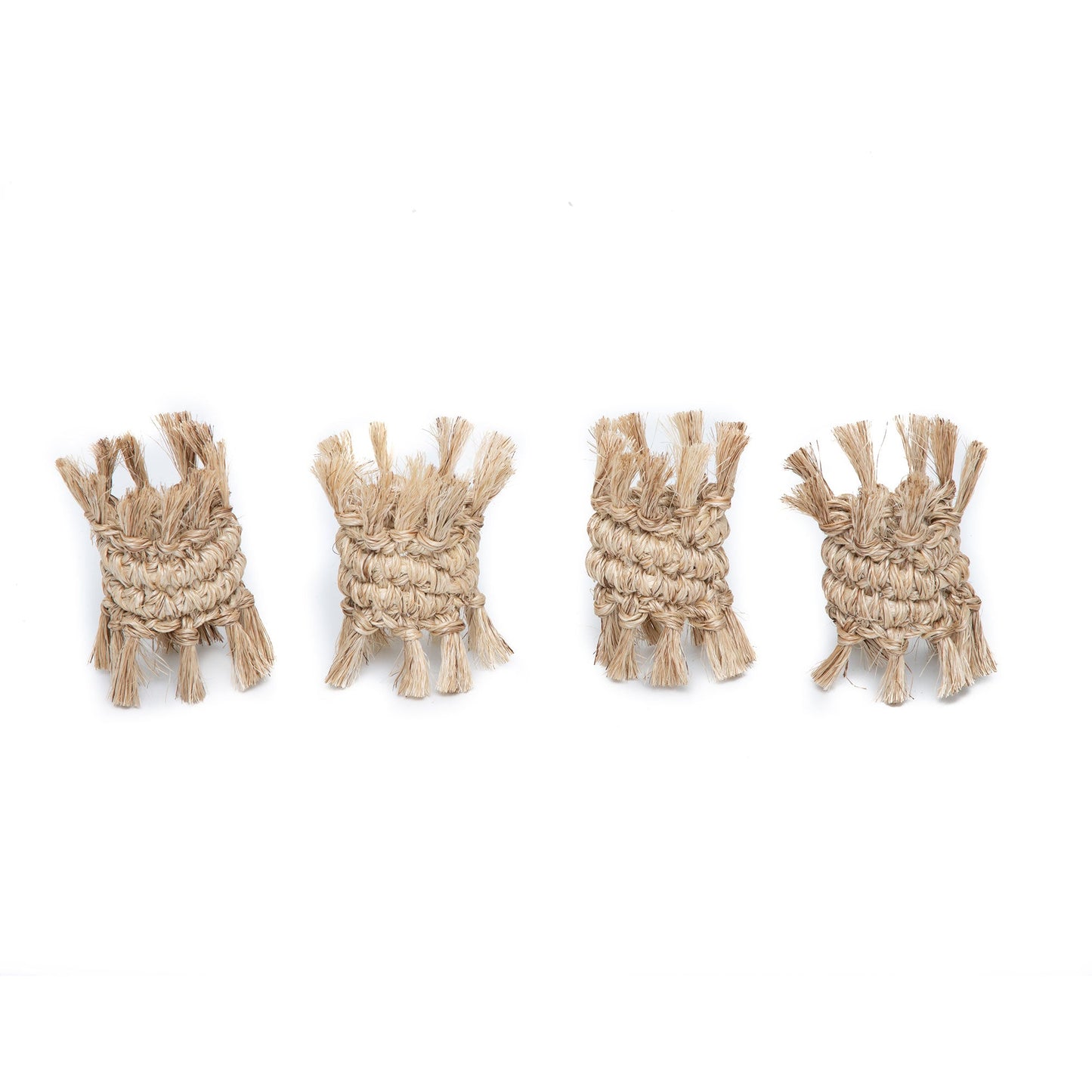 Fringes Napkin Rings by Tallo de Olivo - Set of 4