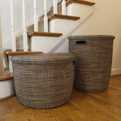 Black Flat Lid Floor Basket - More Than a Storage Solution