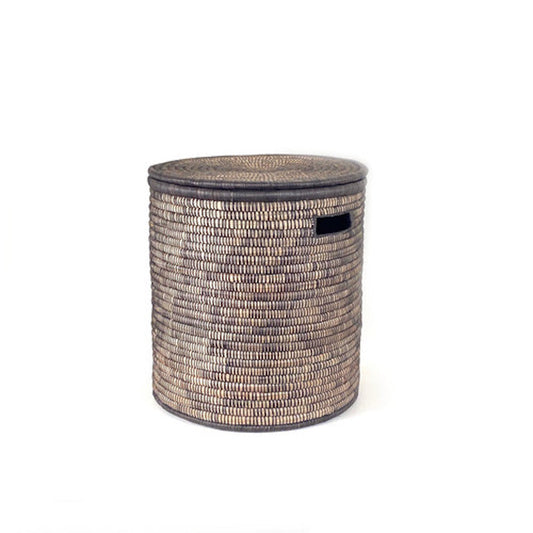 Black Malawi Basket - Handcrafted by People of the Sun - Medium