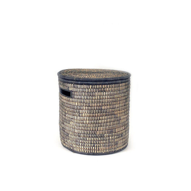 Black Malawi Basket - Handcrafted by People of the Sun - Small