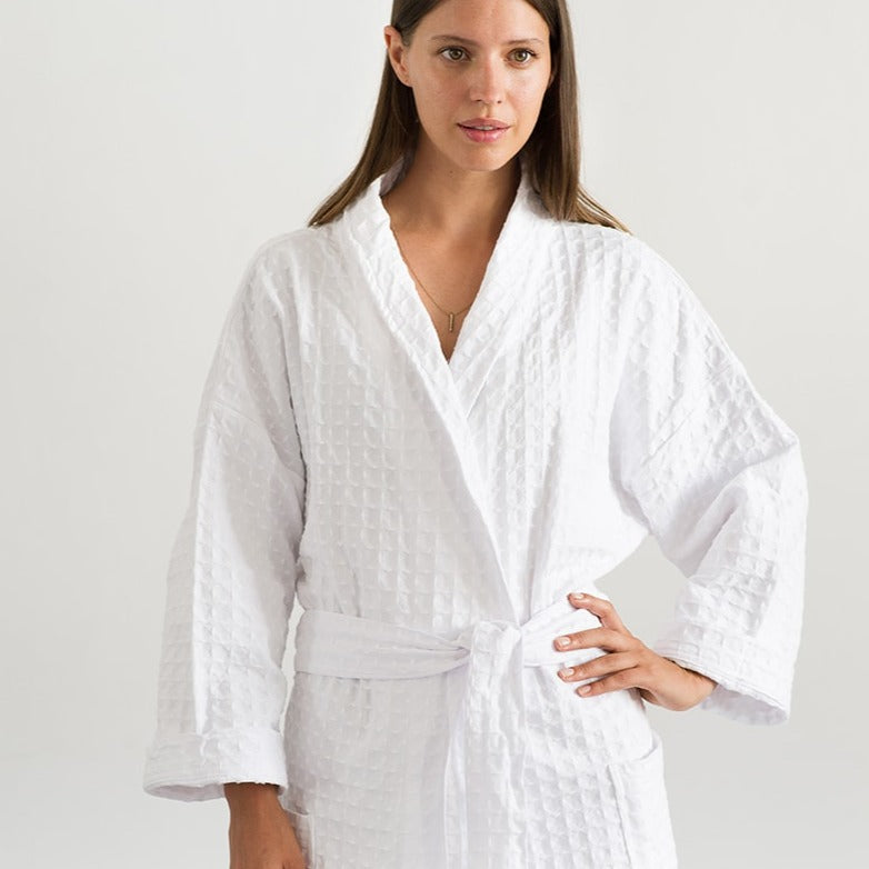 Lattice Weave Robe - Crafted From South African Cotton