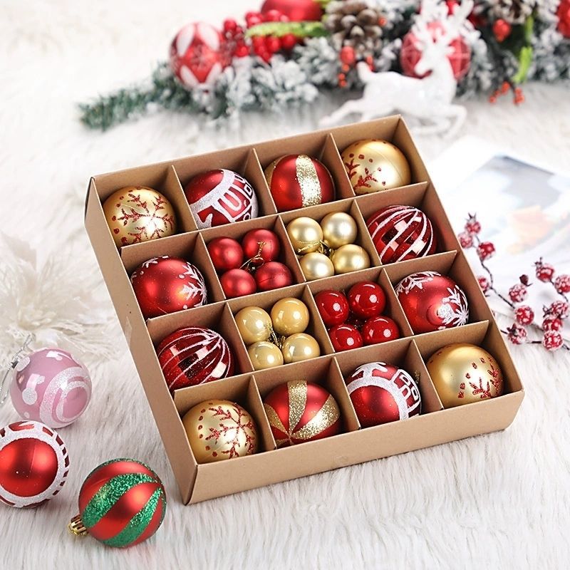 Christmas Tree Ornnament Decorations - Color Glossy Christmas Balls