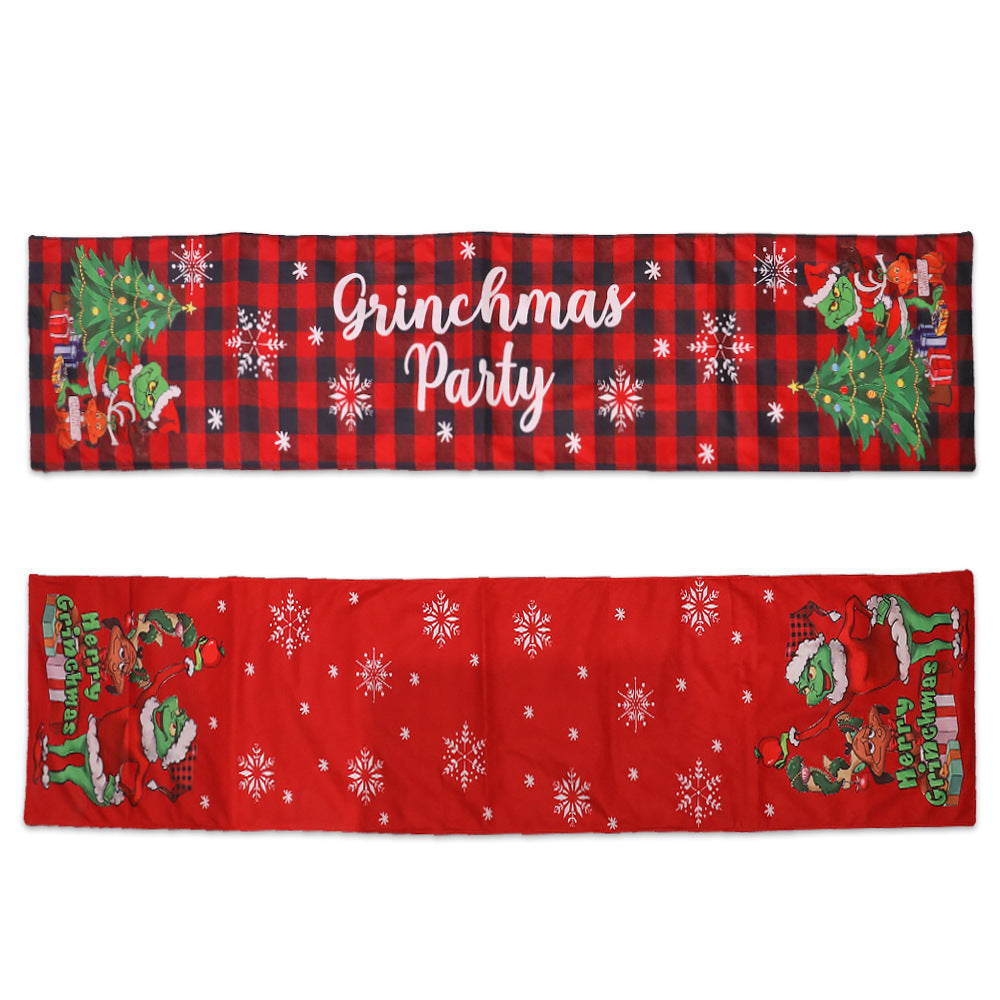 Grinch and Max Christmas Table Runners - Grinchmas Table Decorations