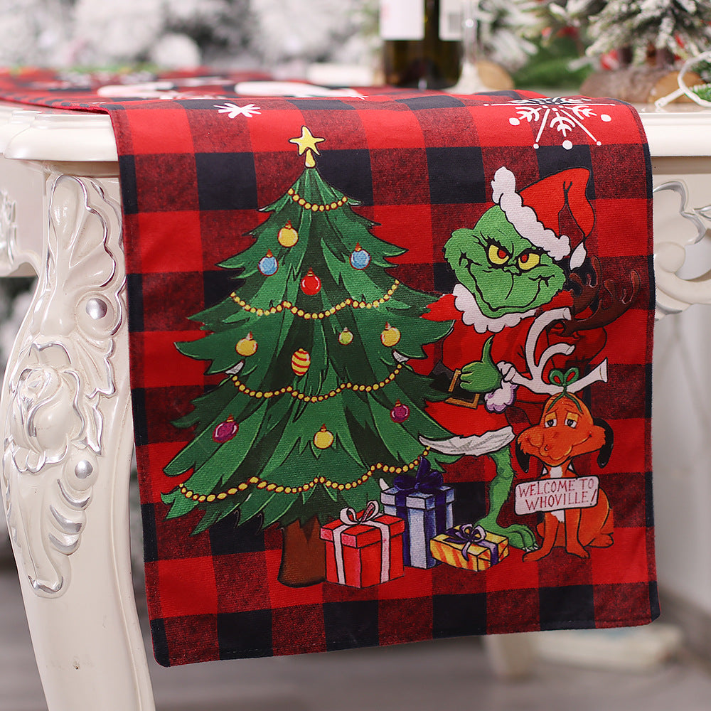 Grinch and Max Christmas Table Runners - Grinchmas Table Decorations