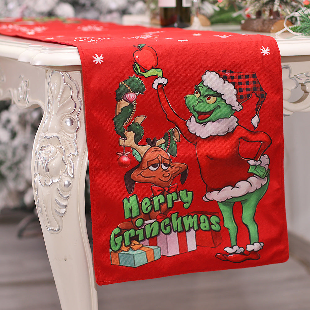 Grinch and Max Christmas Table Runners - Grinchmas Table Decorations