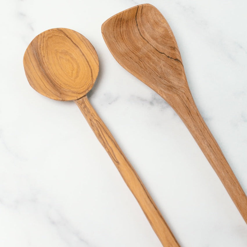 Olive Wood Cooking Spoon Set by Creative Women in Kenya