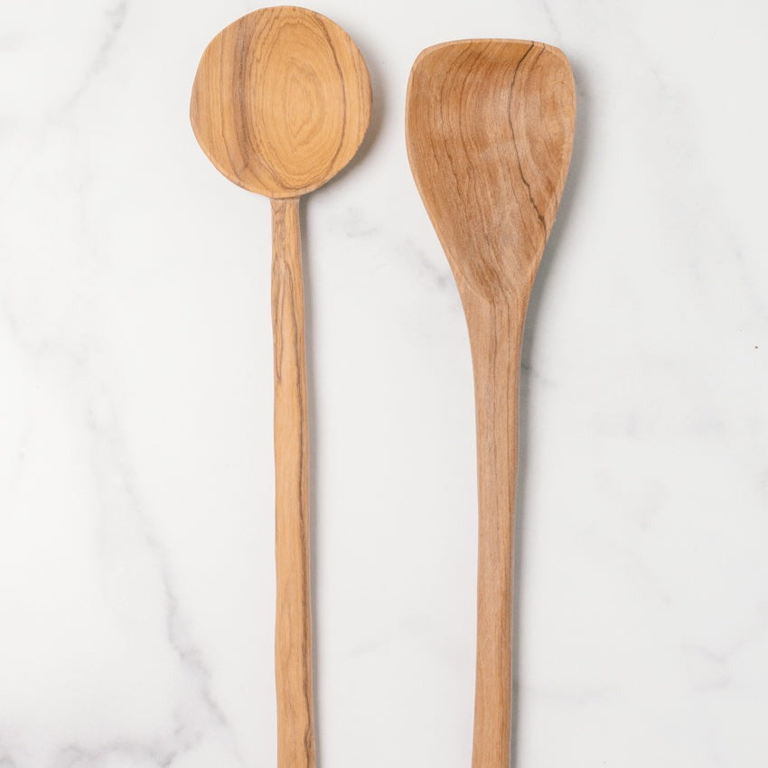 Olive Wood Cooking Spoon Set by Creative Women in Kenya